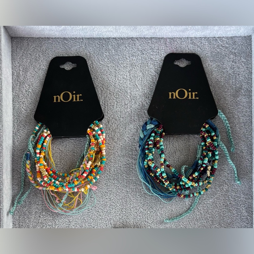 NWT Set of 2 nOir Jewelry Bracelet Sets, Multiple Colors